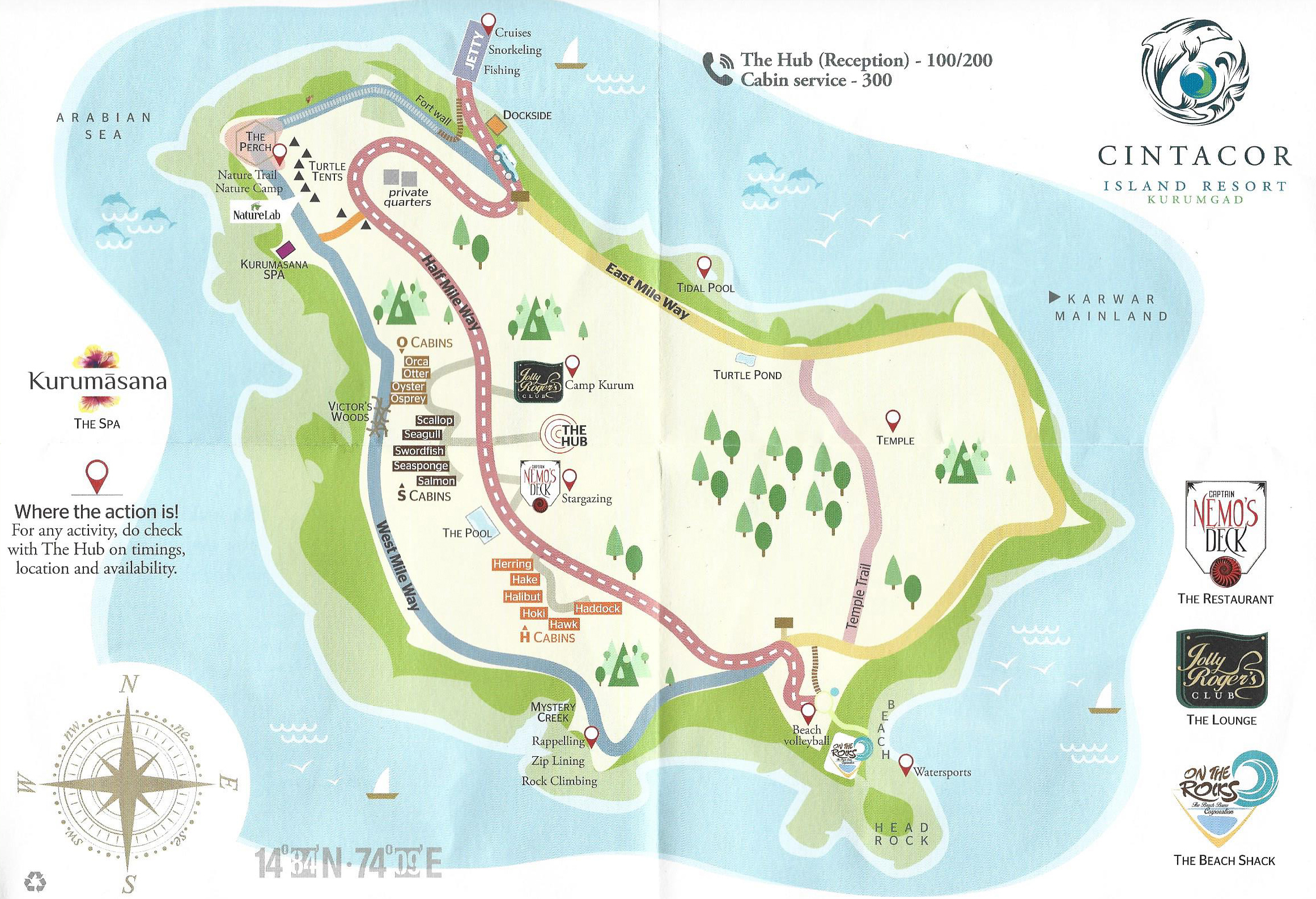 Map of Cintacor Island Resort