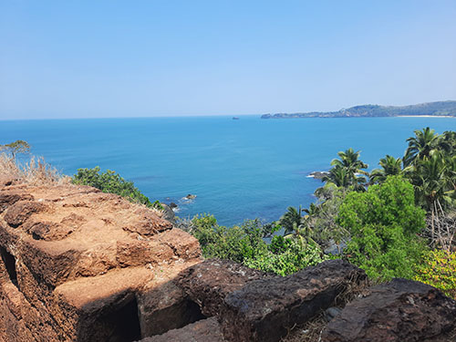 Sea view from Cabo de Rama fort