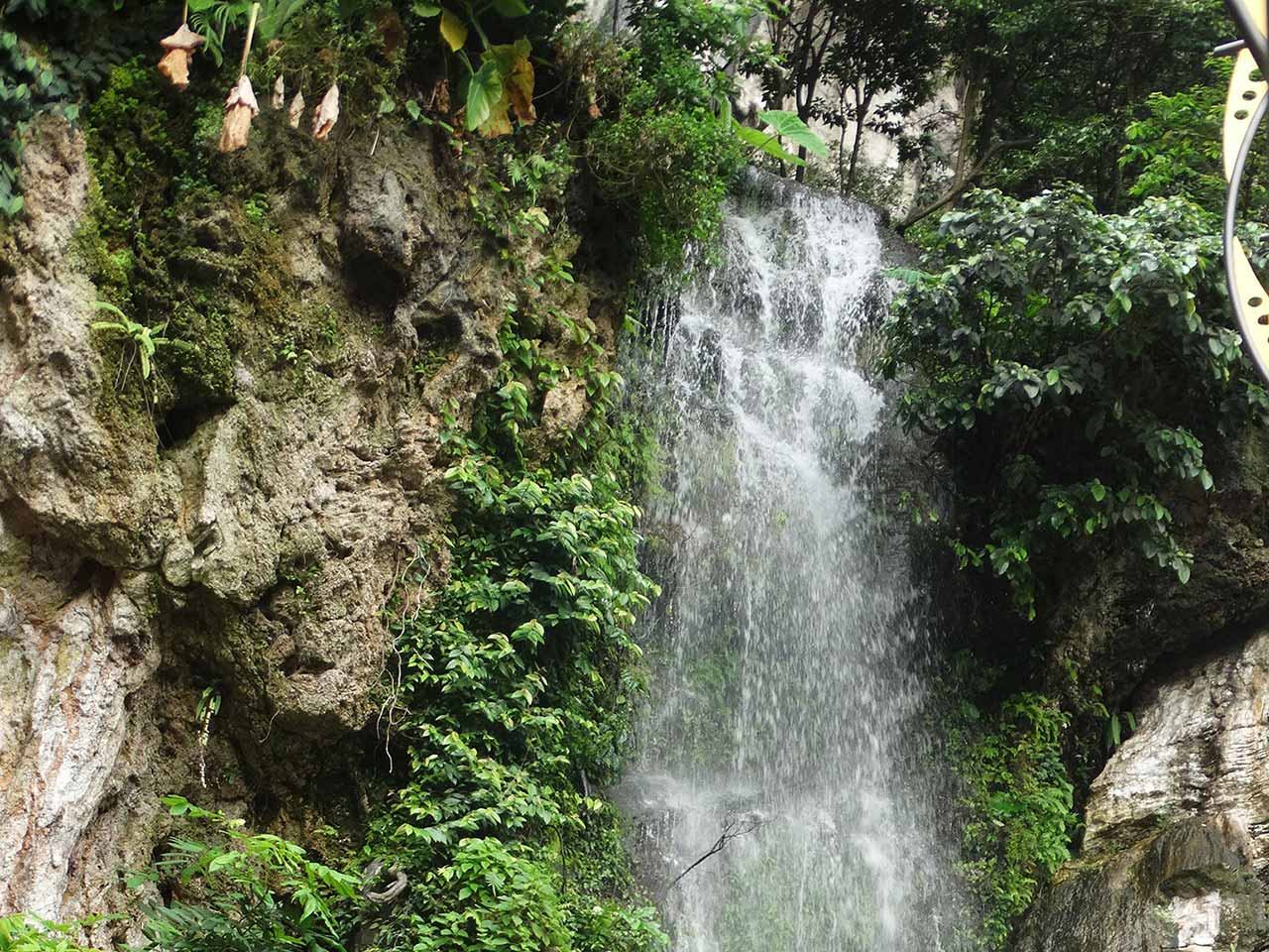 Waterfall at the entrance