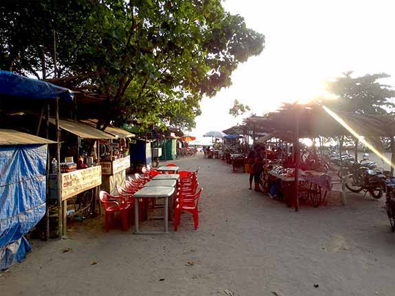 Shanties at Kihim Beach