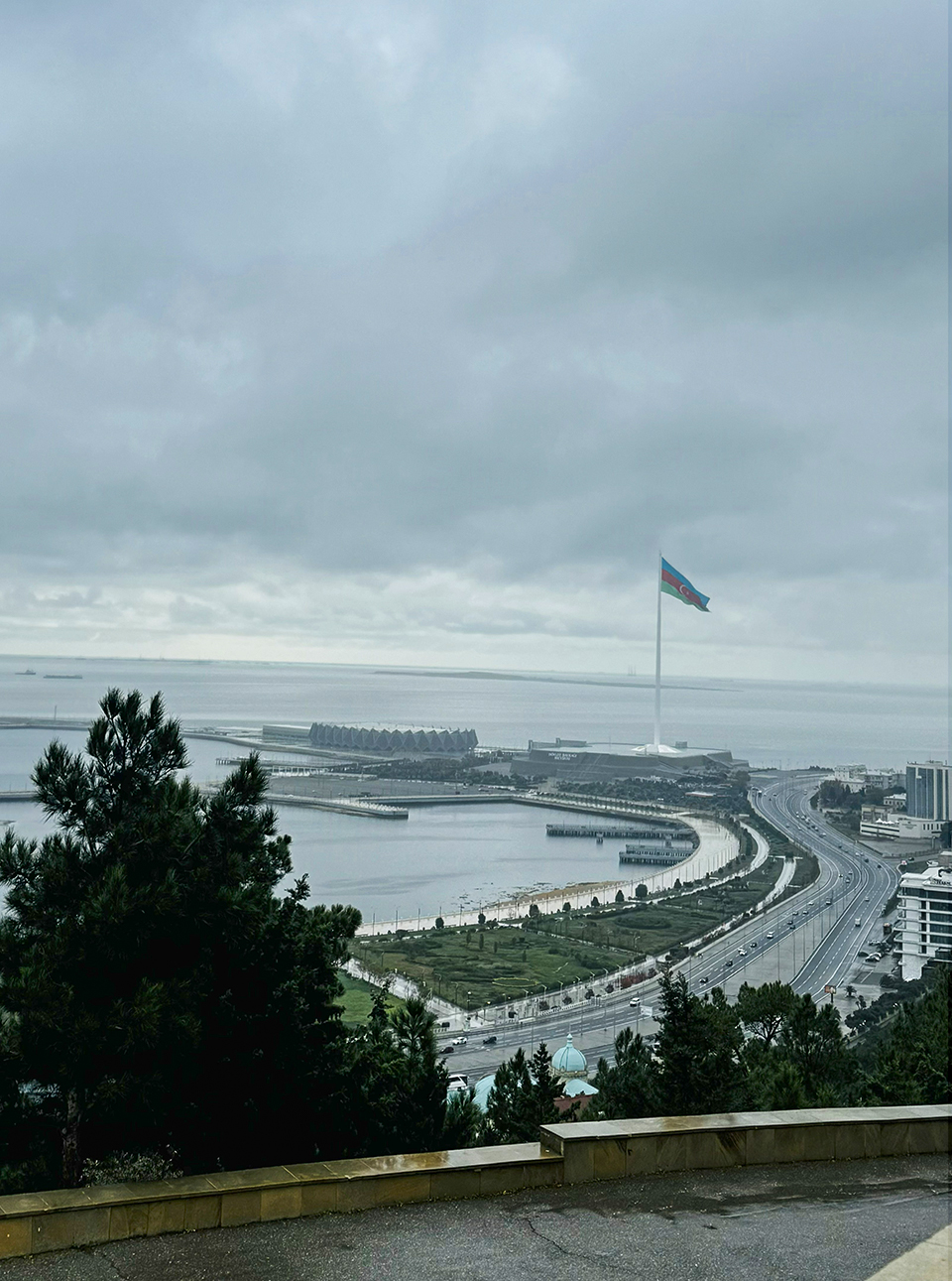Caspian Sea Coastline view