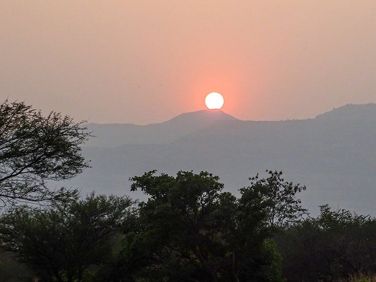 Sunset at the farm