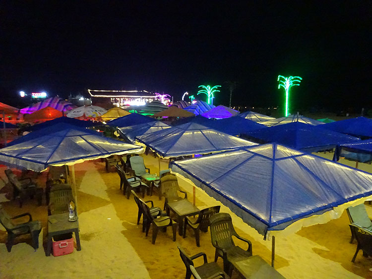 Shacks at the beach