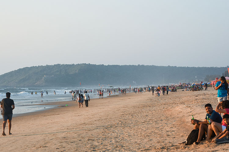 Baga Beach during day