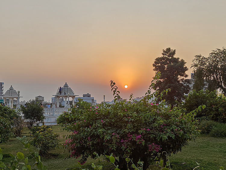 Sunset view from temple area