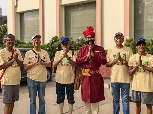With Staff of Club Mahindra