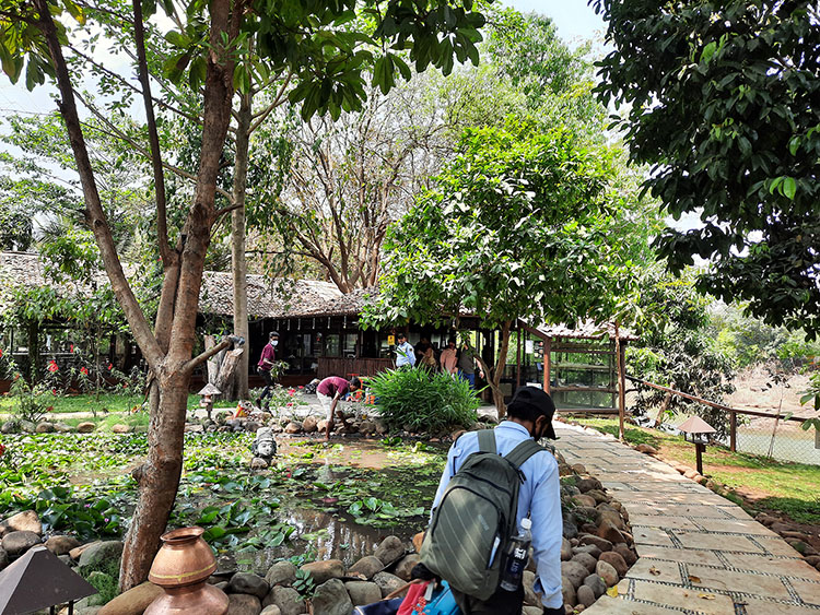 Entrance to the resort