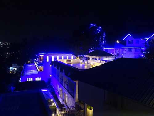 Le Poshe Hotel, Kodaikanal at night