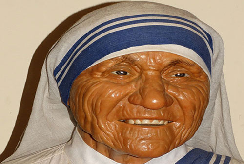 Wax Statue of Mother Theresa