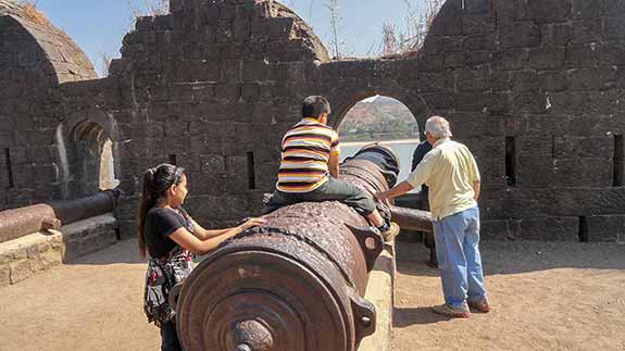 Canon inside the fort