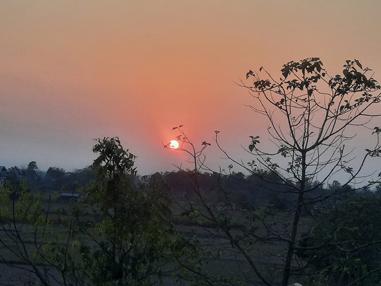 Sunset at Chitwan