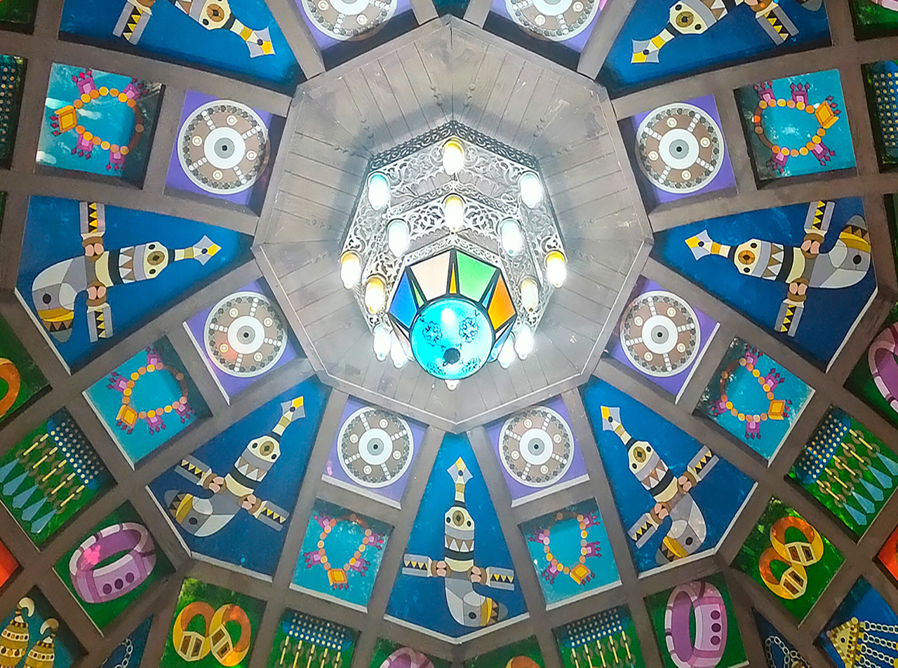 Stained Glass Artwork at Mutrah Corniche