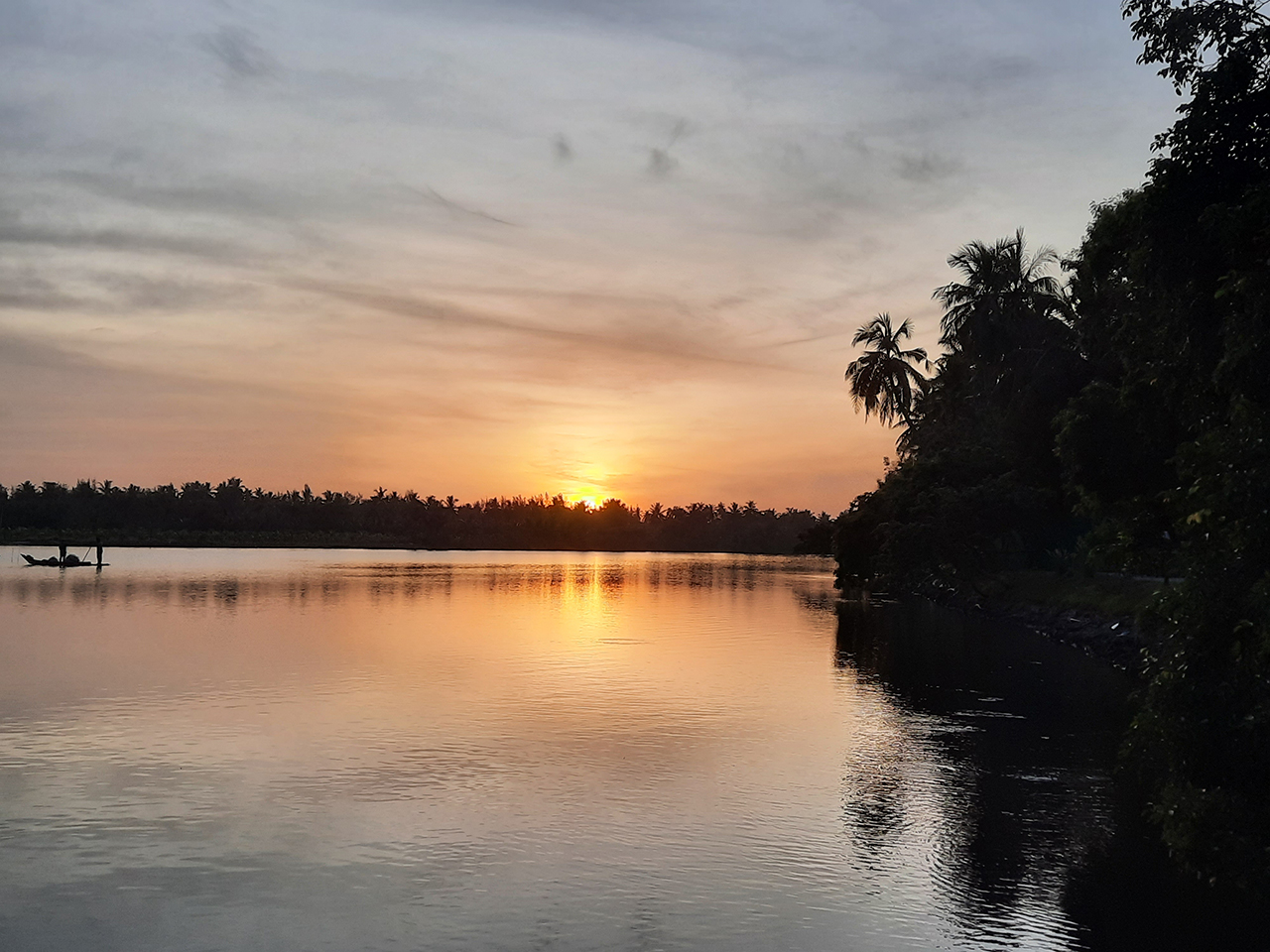 View of sunrise from the resort