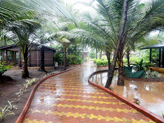 Walking track inside the resort