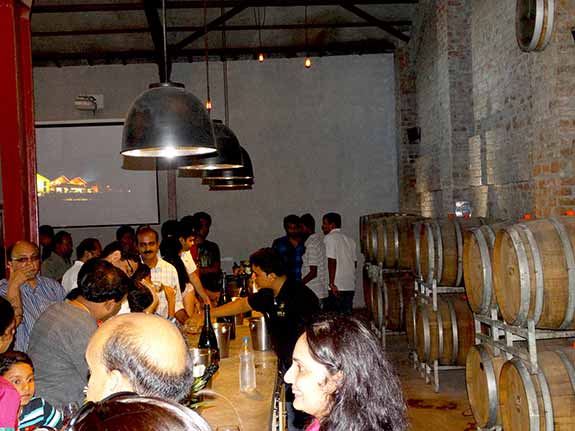 Wine tasting area