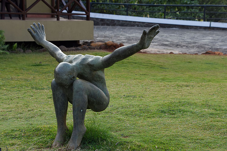 Statue in the lawn