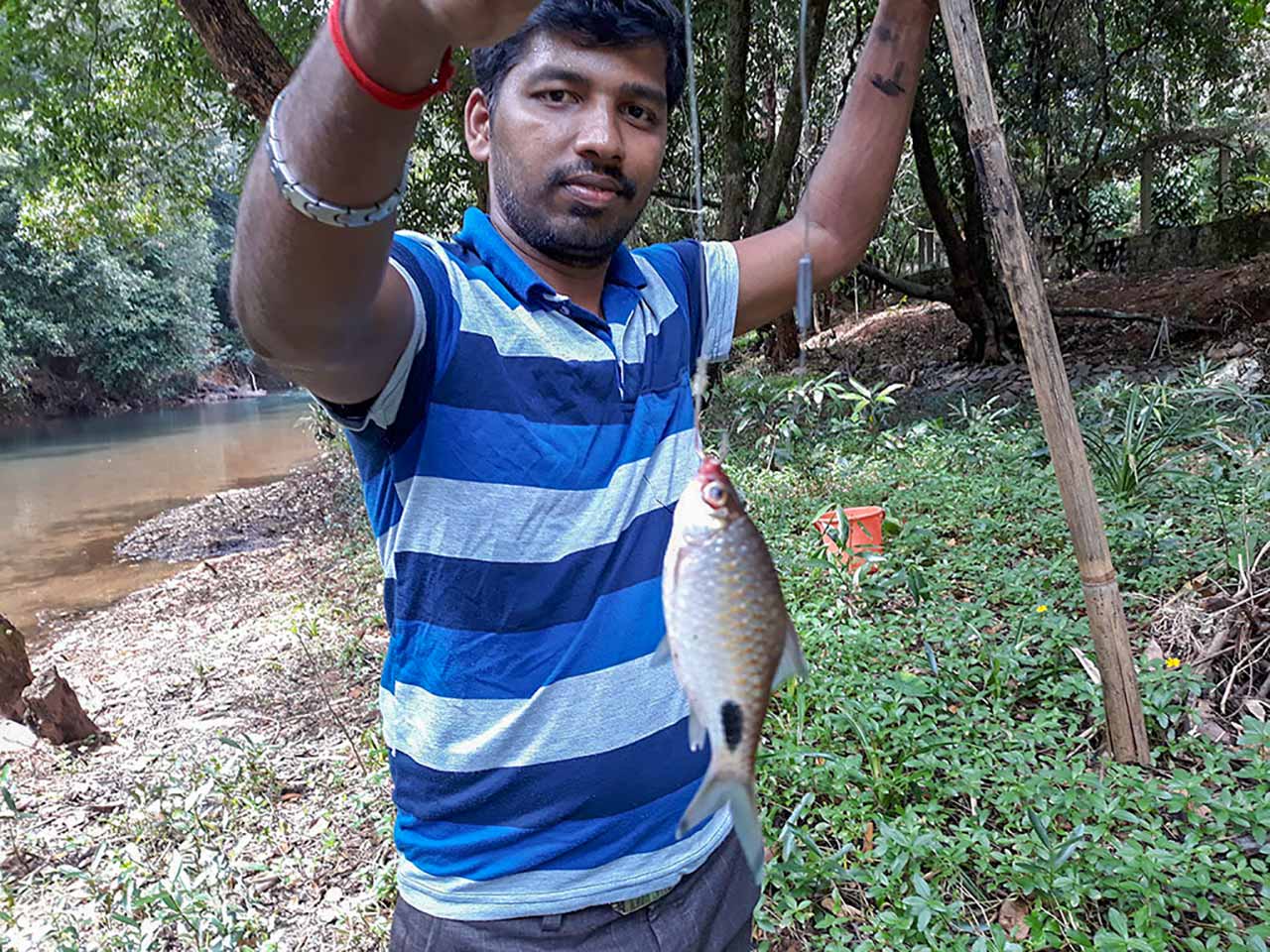 Fishing in the river