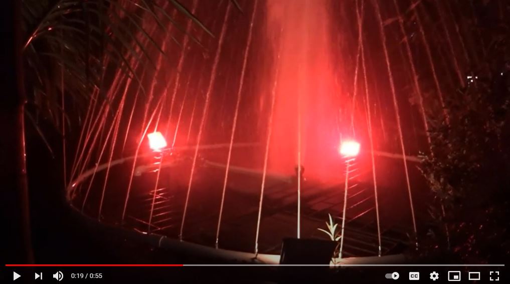 Water fountain at Fern Resort